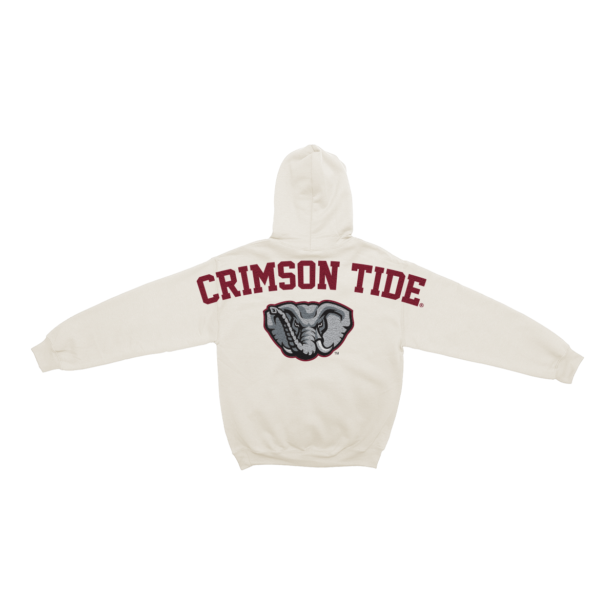 Alabama Crimson Tide Bone Chenille Pullover Hoodie