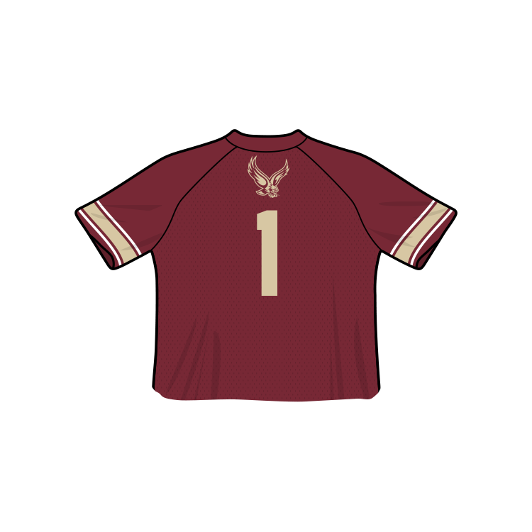 Boston College Eagles Fashion Cropped Football Jersey