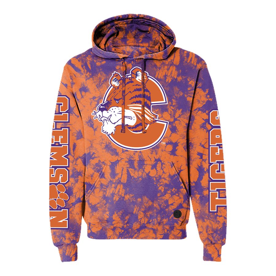 Clemson Tigers Tie Dye Hoodie