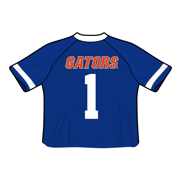 Camiseta de fútbol recortada de los Florida Gators
