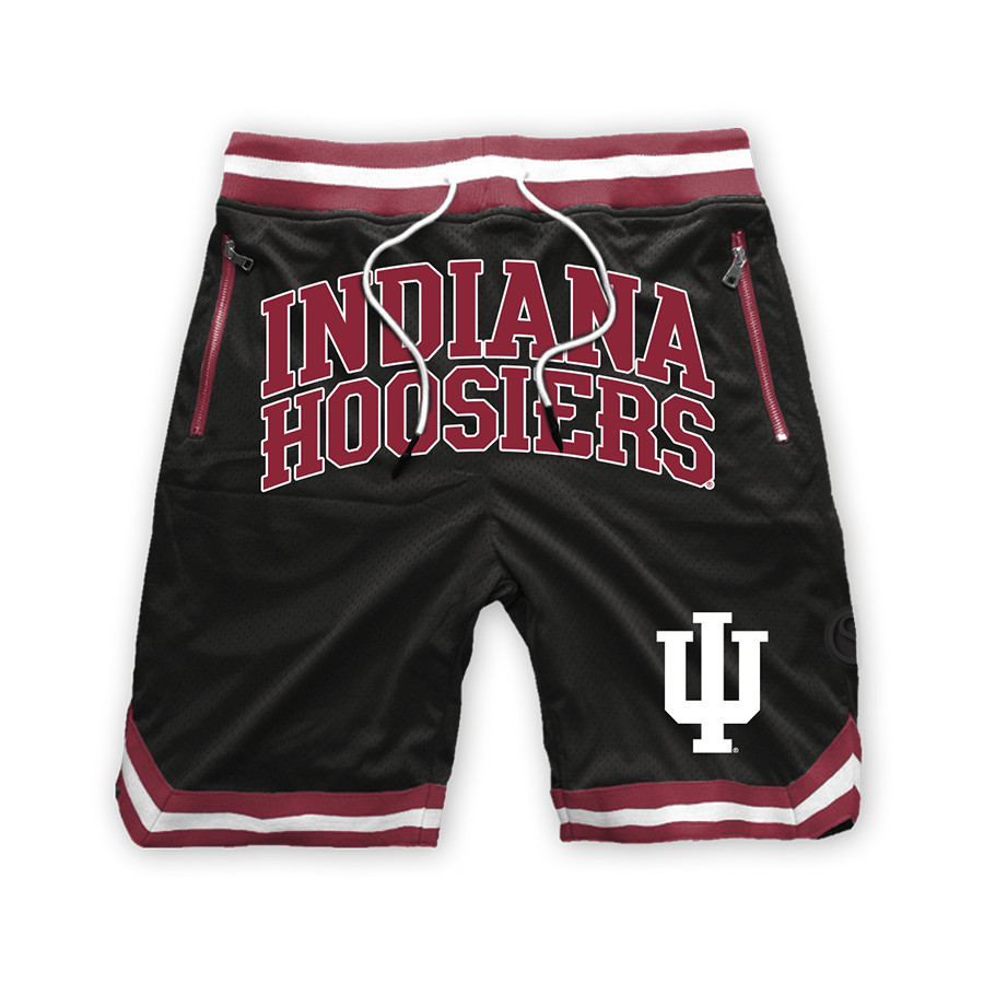 Pantalones cortos de malla de poliéster de los Indiana Hoosiers