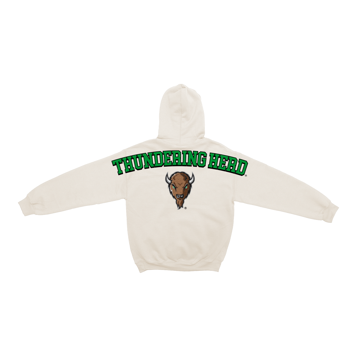 Marshall Thundering Herd Bone Chenille Pullover Hoodie