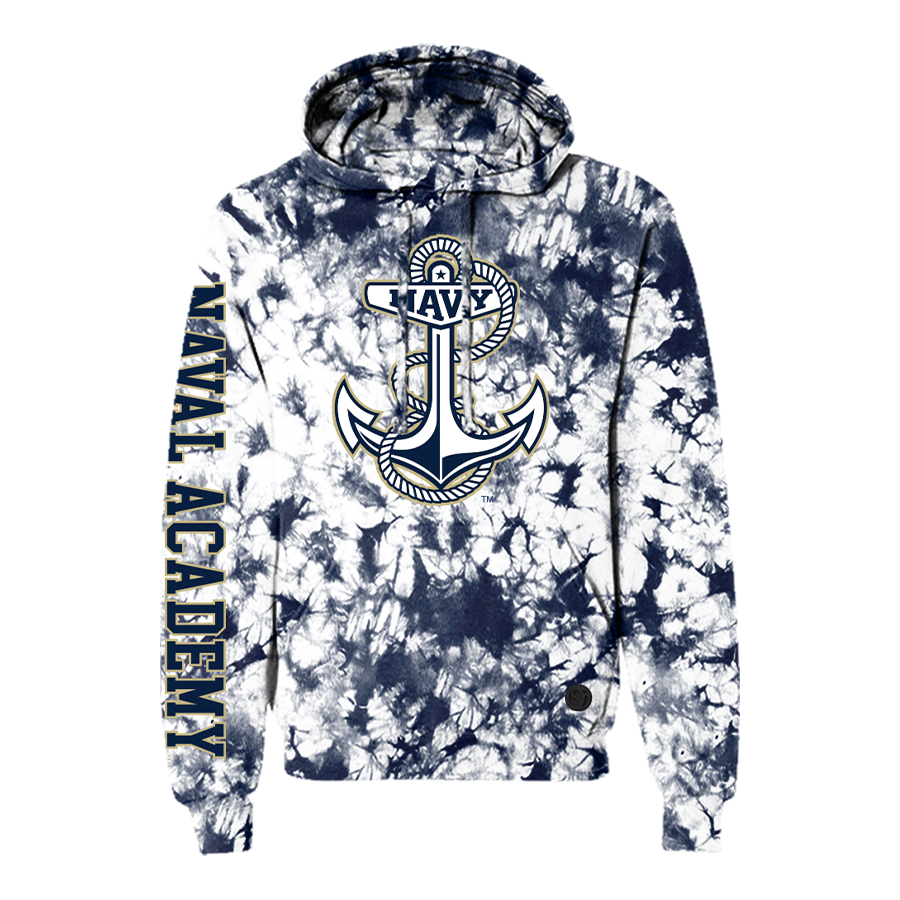 Sudadera con capucha teñida de los guardiamarinas de la Marina
