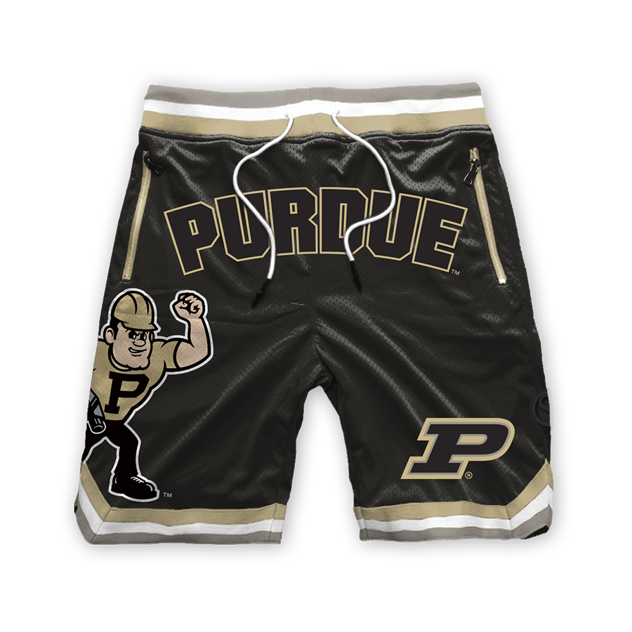 Pantalones cortos de malla de poliéster de los Purdue Boilermakers