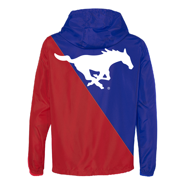 SMU Mustangs Two Tone Windbreaker