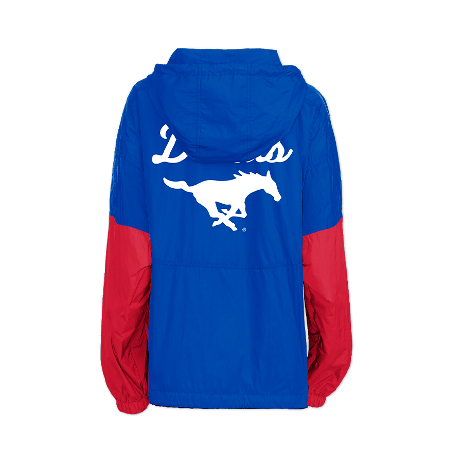 SMU Mustangs Retro Pullover Windbreaker