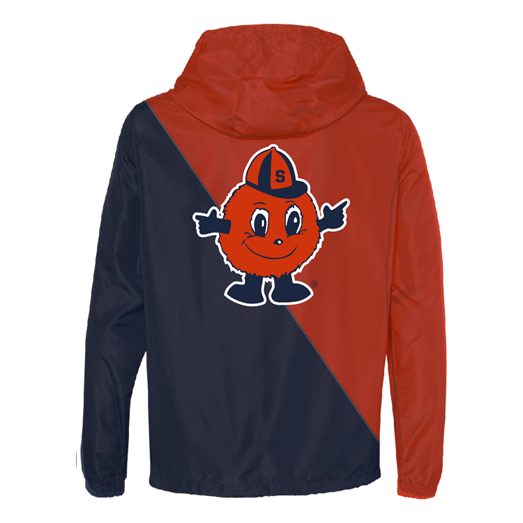 Cortavientos bicolor naranja Syracuse