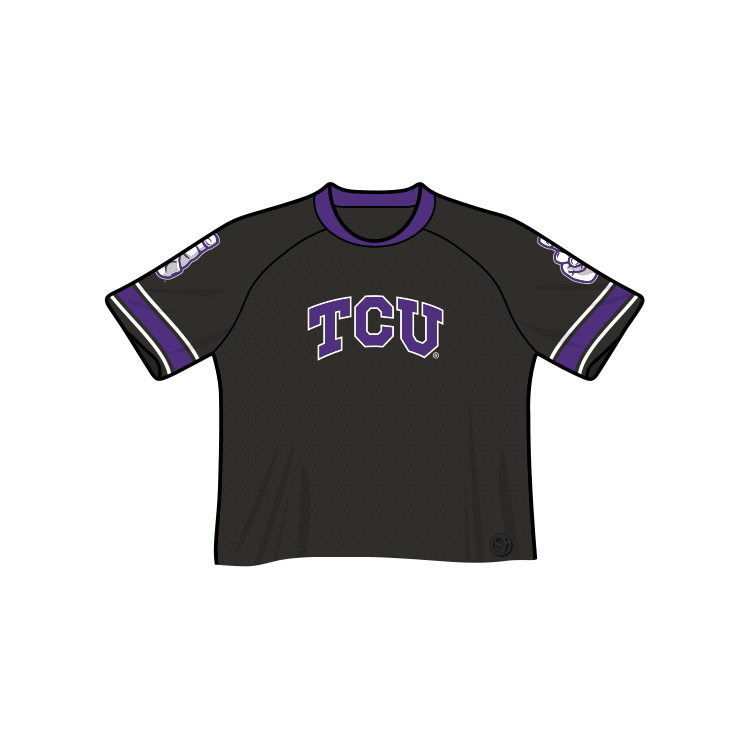 TCU Horned Frogs Fashion Cropped Football Jersey