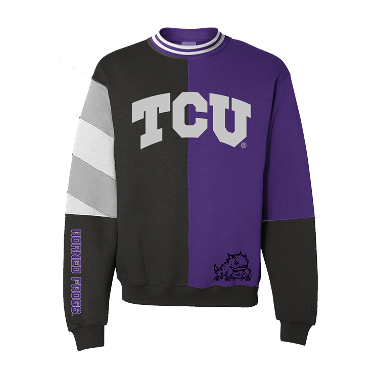 TCU Horned Frogs Split Crewneck