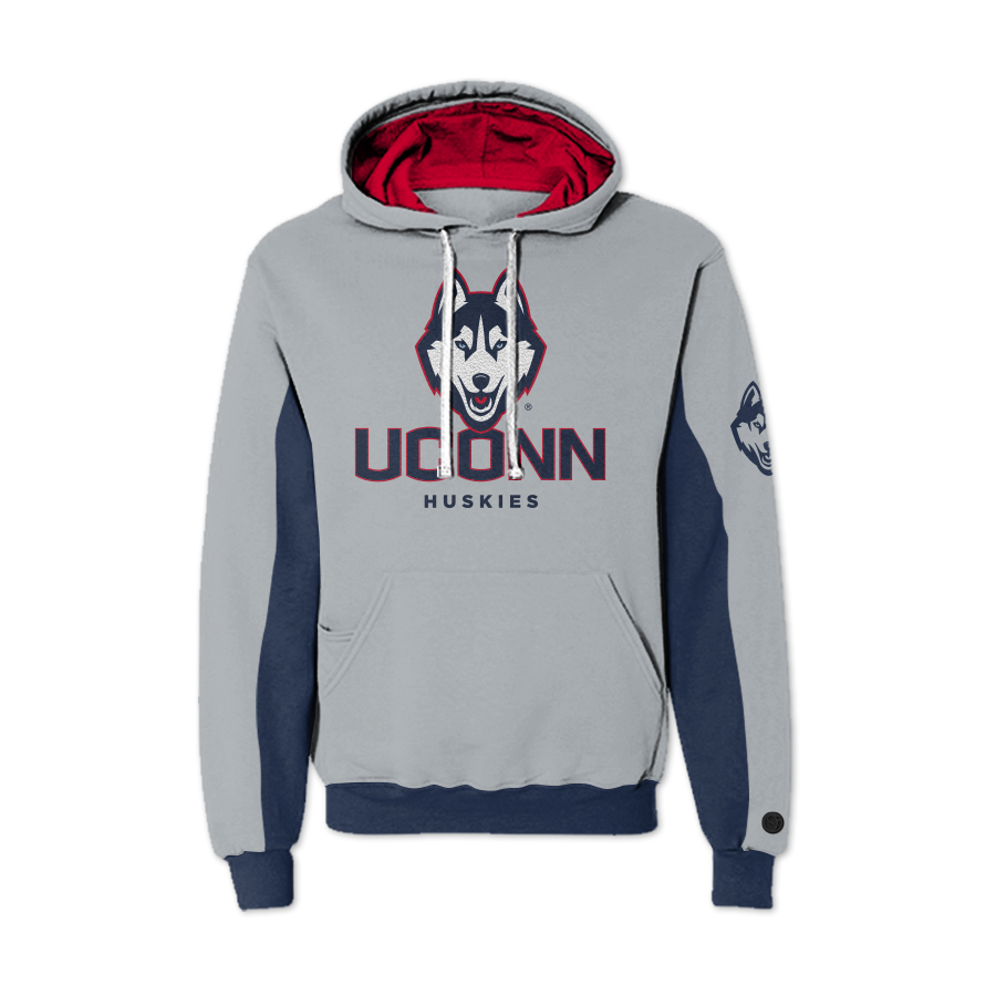 Sudadera con capucha de chenilla AOP de los UConn Huskies
