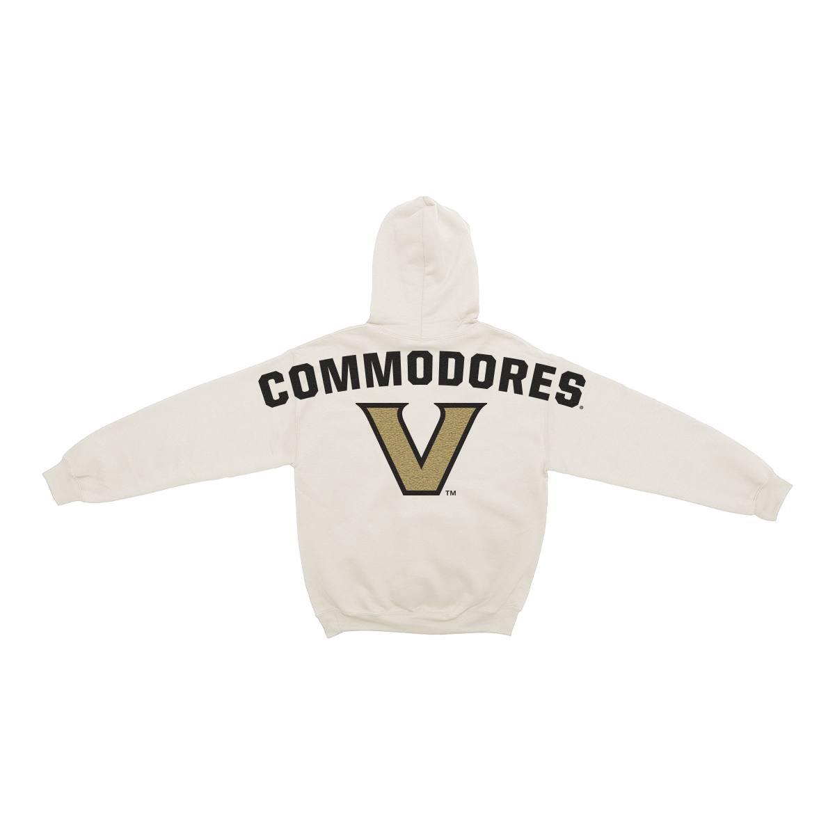 Sudadera con capucha de chenilla con estampado de hueso de los Vanderbilt Commodores