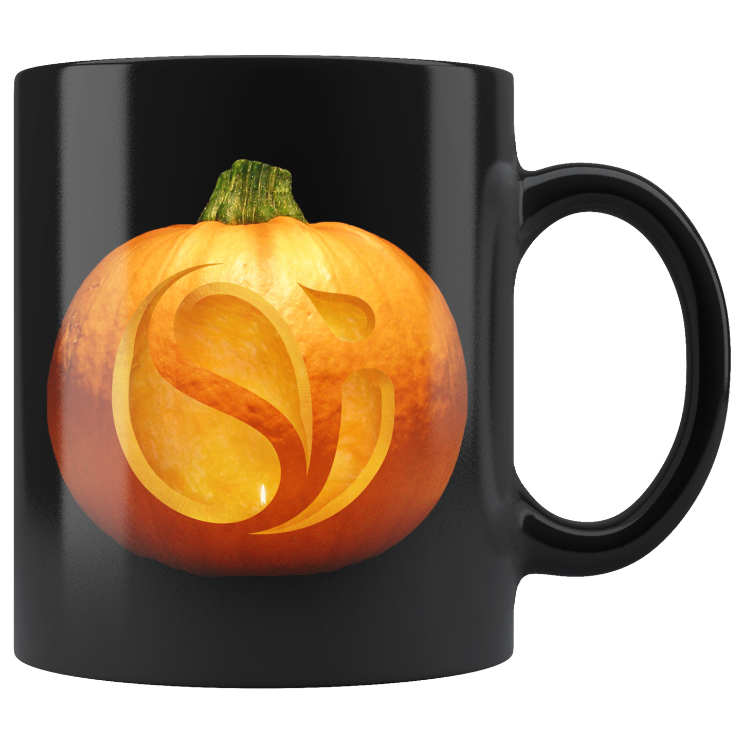 Pumpkin Black Mug
