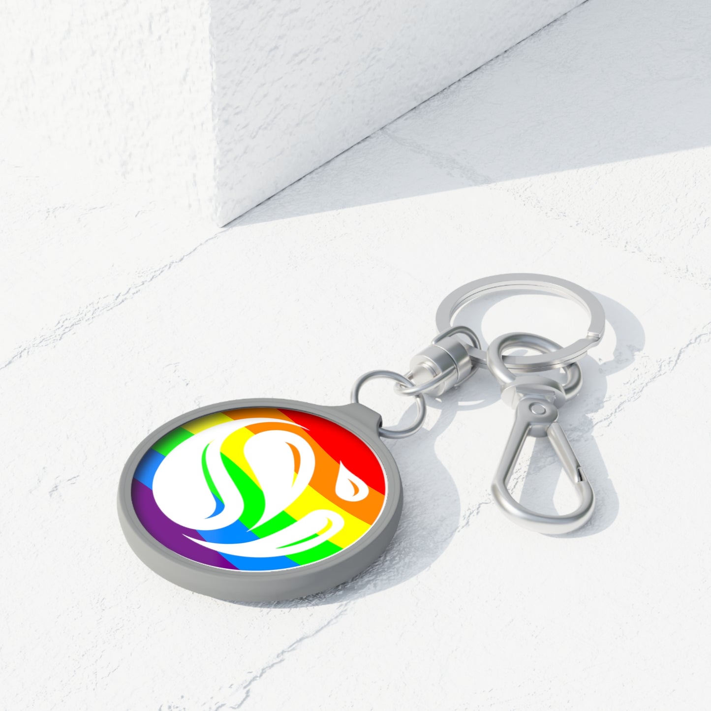 Rainbow Keyring Tag