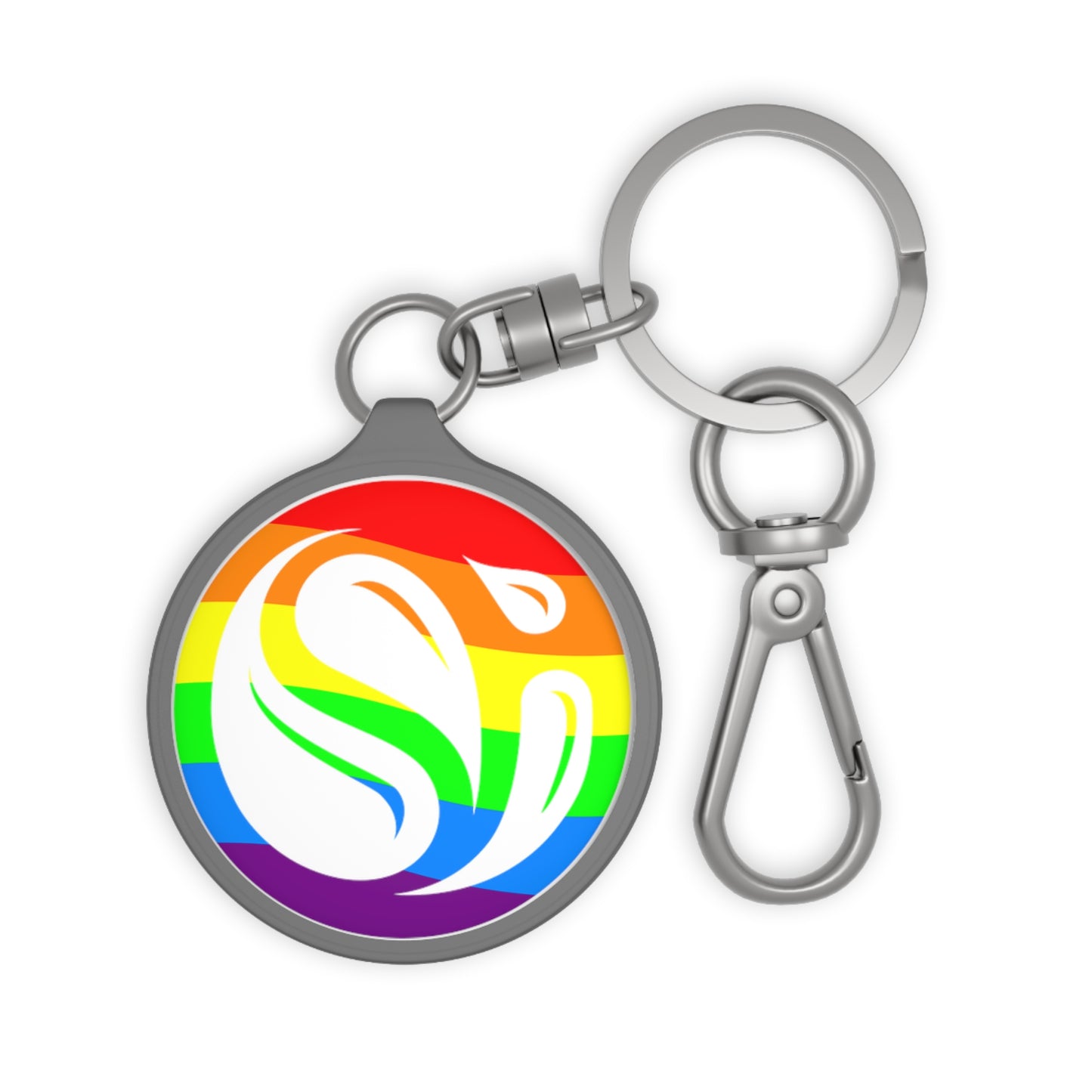 Rainbow Keyring Tag