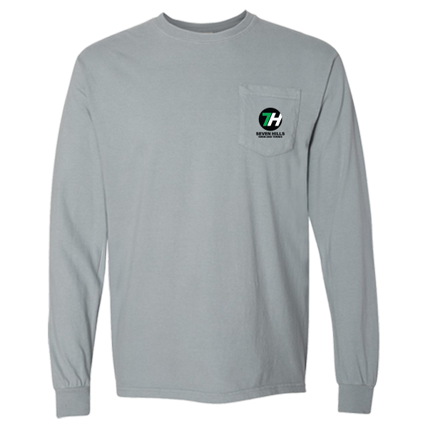 7H Comfort Colors Pocket Long Sleeve Tee front