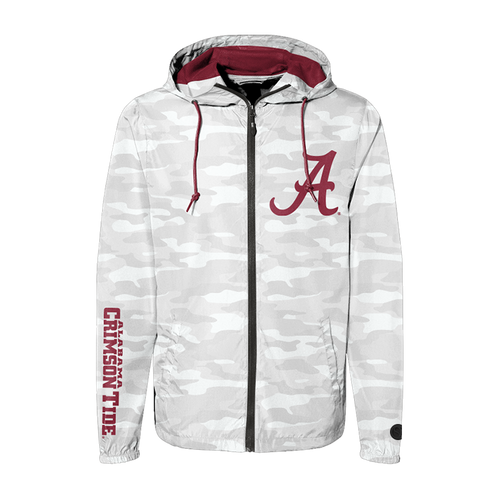 White; red; camouflage Alabama Crimson Tide Hooded Jacket - Official NCAA Licensed Collegiate Apparel