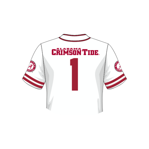 Alabama Crimson Tide Fashion Cropped Baseball Jersey