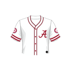 Alabama Crimson Tide Fashion Cropped Baseball Jersey