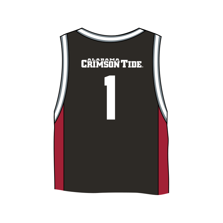 Alabama Crimson Tide Fashion Cropped Basketball Jersey