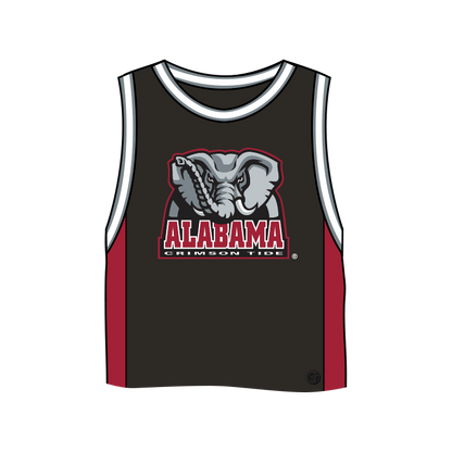 Alabama Crimson Tide Fashion Cropped Basketball Jersey