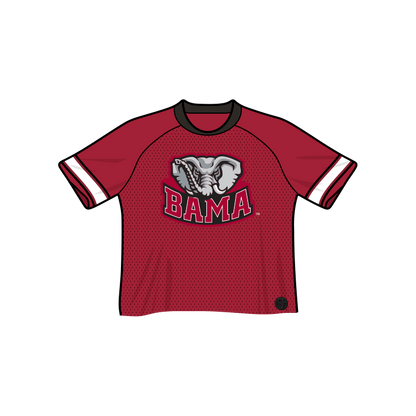 Alabama Crimson Tide Fashion Cropped Football Jersey