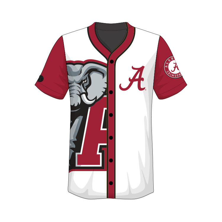 Alabama Crimson Tide Fashion Baseball Jersey