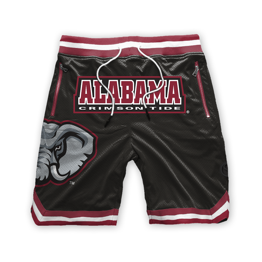 Black Alabama Crimson Tide Mesh Shorts - Official NCAA Licensed Collegiate Apparel