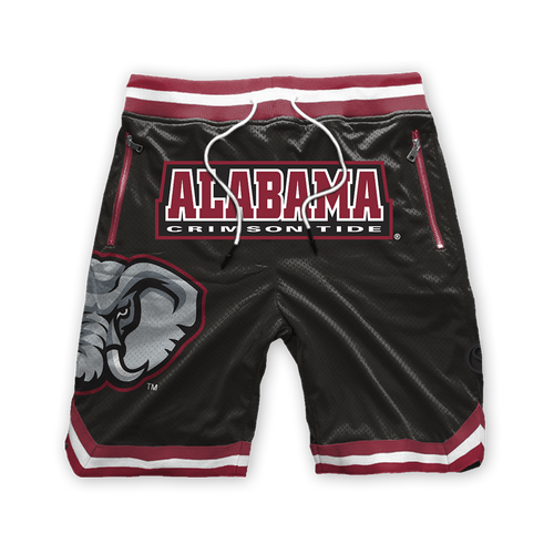 Black Alabama Crimson Tide Mesh Shorts - Official NCAA Licensed Collegiate Apparel