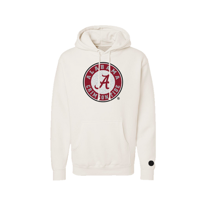 Alabama Crimson Tide Bone Chenille Pullover Hoodie
