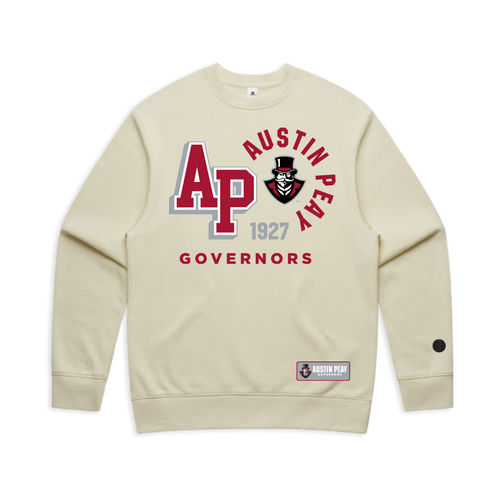 Beige Austin Peay State Governors Crewneck - Official NCAA Licensed Collegiate Apparel