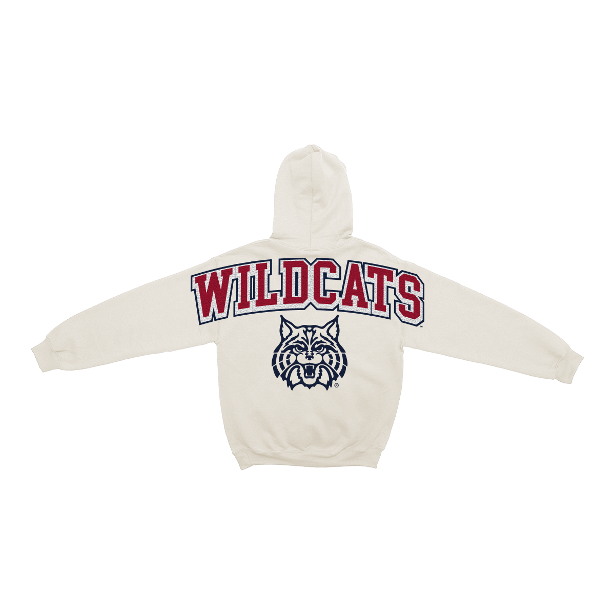 Arizona Wildcats Bone Chenille Pullover Hoodie