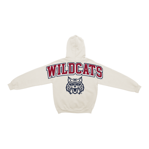 Arizona Wildcats Bone Chenille Pullover Hoodie