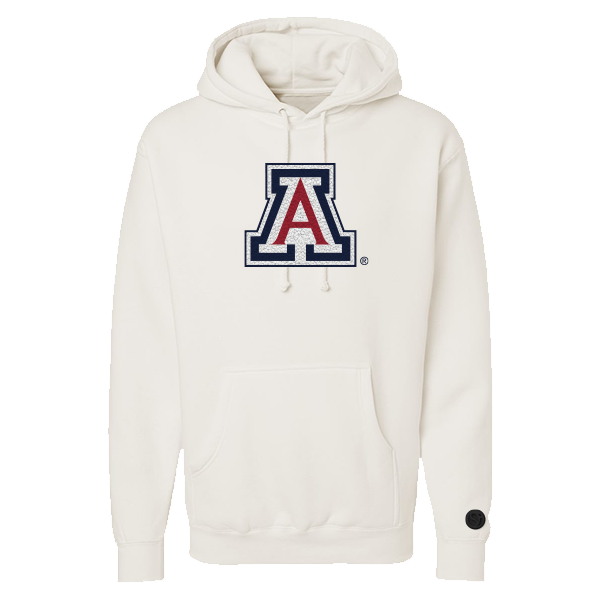 Arizona Wildcats Bone Chenille Pullover Hoodie