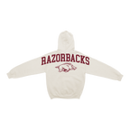 Arkansas Razorbacks Bone Chenille Pullover Hoodie