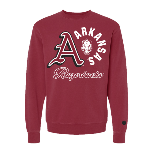 Red Arkansas Razorbacks Crewneck - Official NCAA Licensed Collegiate Apparel
