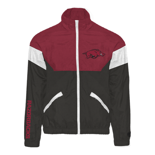Maroon Arkansas Razorbacks Track Jacket - Official NCAA Licensed Collegiate Apparel