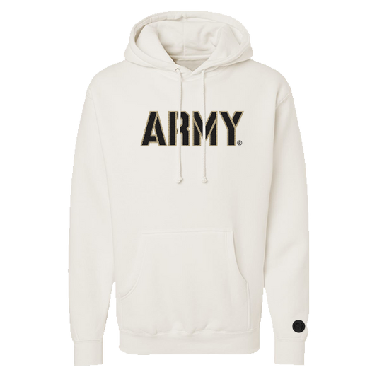 Sudadera con capucha de chenilla de los Caballeros Negros del Ejército
