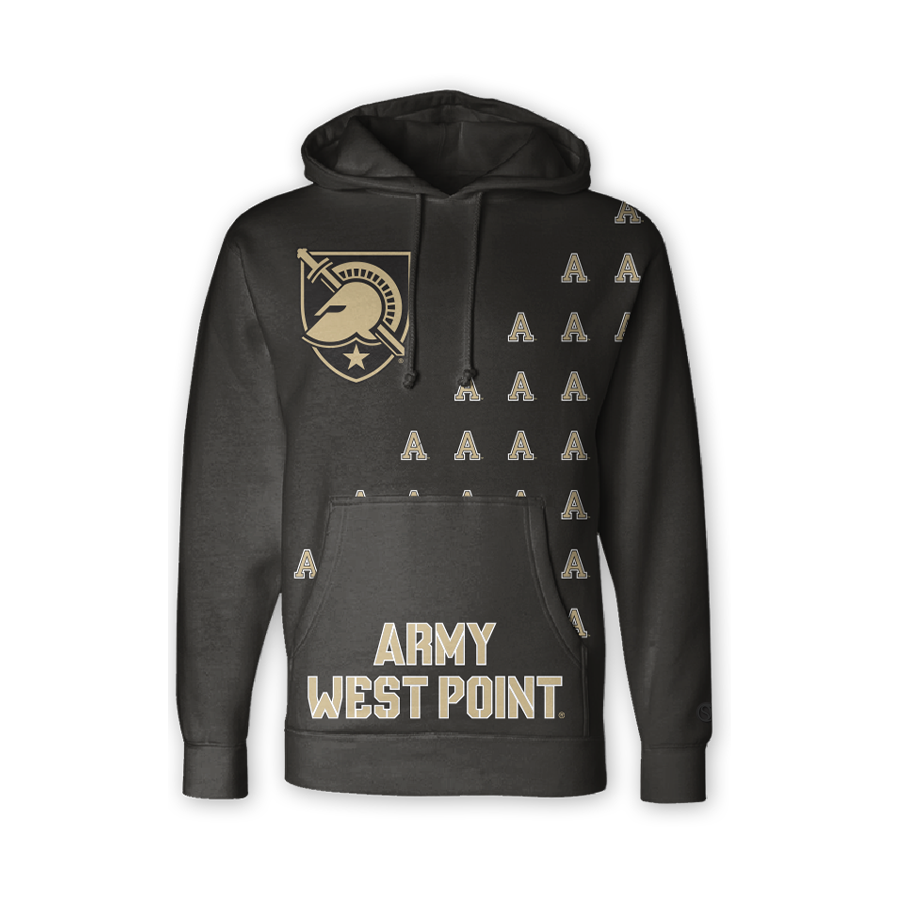 Sudadera con capucha desvanecida de los Caballeros Negros del Ejército