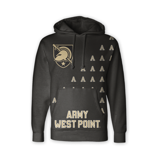 Sudadera con capucha desvanecida de los Caballeros Negros del Ejército