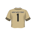 Army Black Knights Fashion Cropped Baseball Jersey