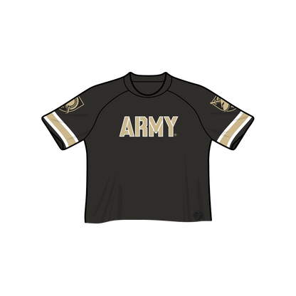 Camiseta de fútbol recortada de los Army Black Knights