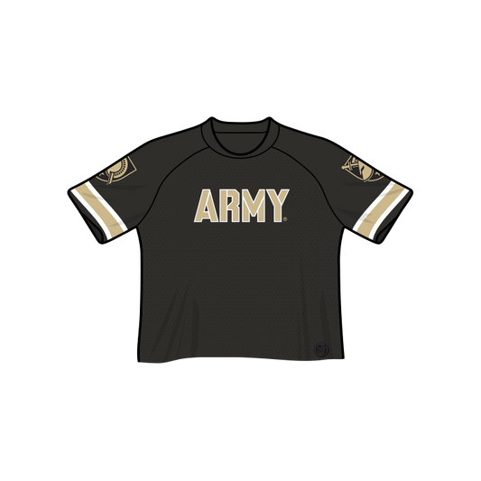 Camiseta de fútbol recortada de los Army Black Knights