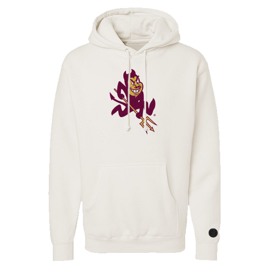 Arizona State Sun Devils Bone Chenille Pullover Hoodie 2