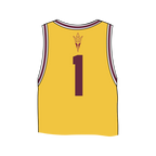 Arizona State Sun Devils Fashion Cropped Basketball Jersey