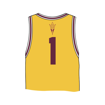 Arizona State Sun Devils Fashion Cropped Basketball Jersey