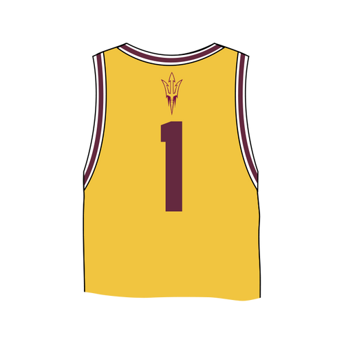 Camiseta de baloncesto corta de los Arizona State Sun Devils