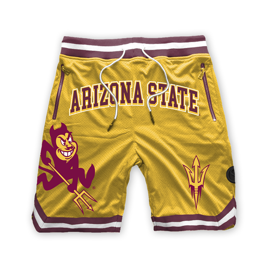 Gold Arizona State Sun Devils Mesh Shorts - Official NCAA Licensed Collegiate Apparel