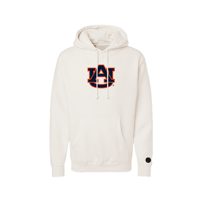 Auburn Tigers Bone Chenille Pullover Hoodie
