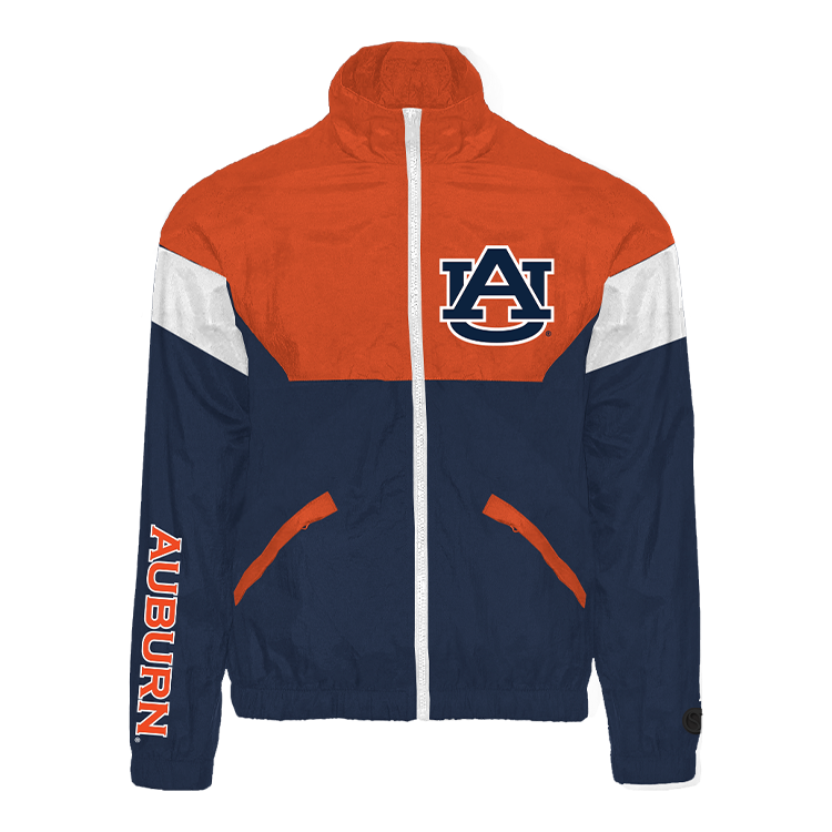 Multicolor; navy Auburn Tigers Track Jacket - Official NCAA Licensed Collegiate Apparel