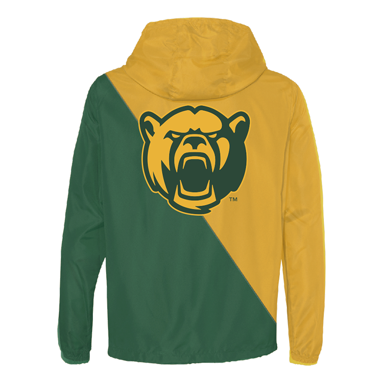 Chaqueta cortavientos bicolor de los Baylor University Bears